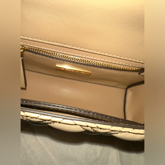 Tory Burch Small Fleming in Desert Dune Tan - Picture 7 of 11